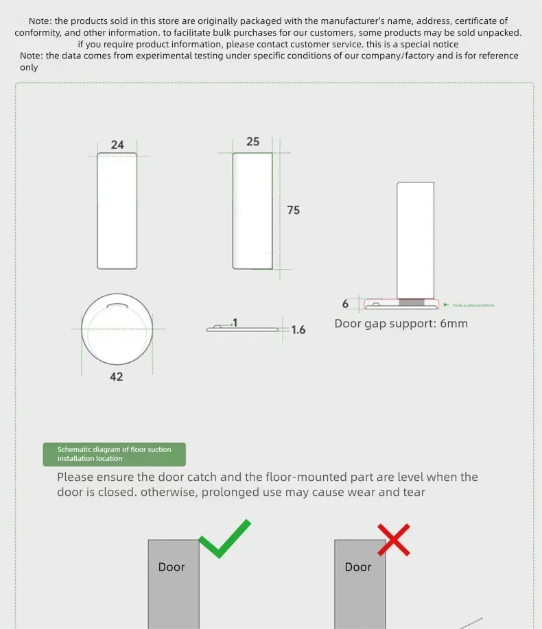 Butée de porte magnétique, utilisation quotidienne