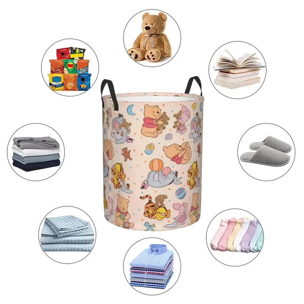 Panier à linge Winnie l'Ourson, finition soignée
