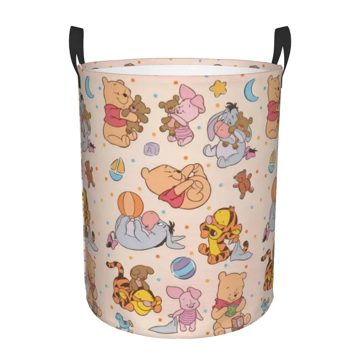 Panier à linge personnalisé Winnie l'Ourson, grand bac de rangement pliable pour vêtements, panier pour bébé 8