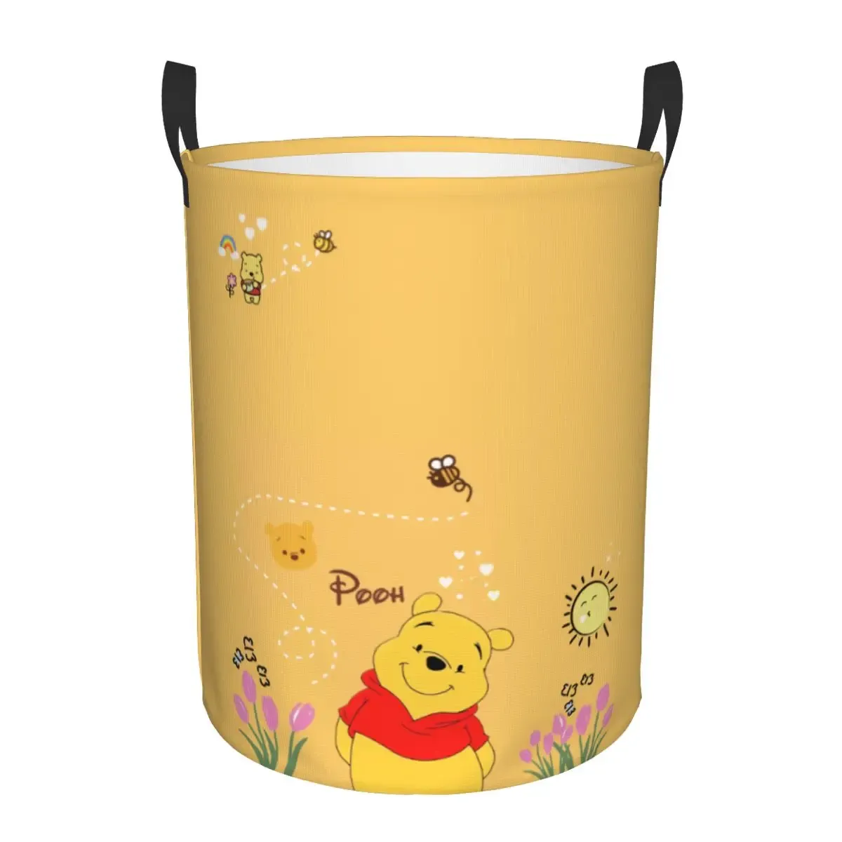 Panier à linge personnalisé Winnie l'Ourson, grand bac de rangement pliable pour vêtements, panier pour bébé 10