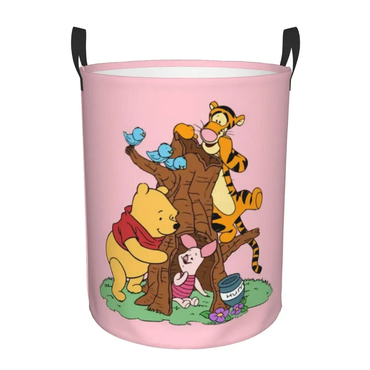 Panier à linge personnalisé Winnie l'Ourson, grand bac de rangement pliable pour vêtements, panier pour bébé 9