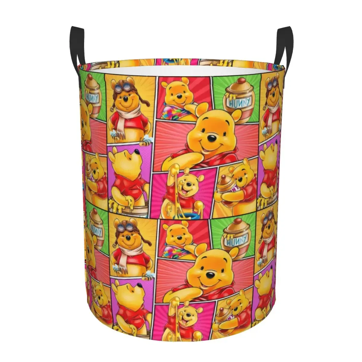 Panier à linge personnalisé Winnie l'Ourson, grand bac de rangement pliable pour vêtements, panier pour bébé 12