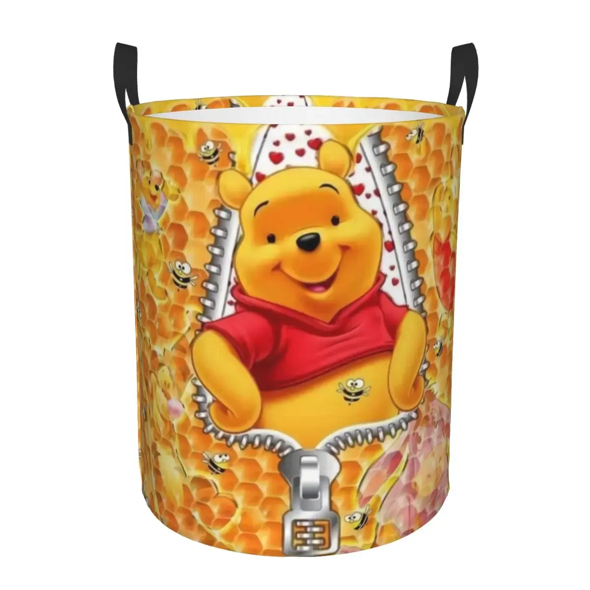Panier à linge personnalisé Winnie l'Ourson, grand bac de rangement pliable pour vêtements, panier pour bébé 16