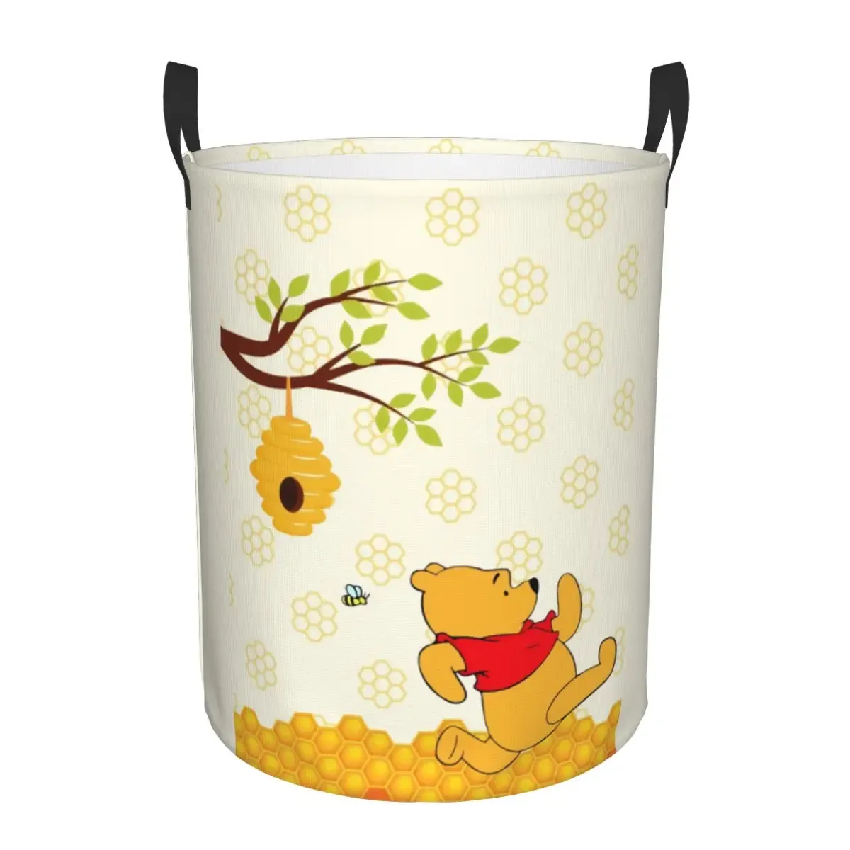 Panier à linge personnalisé Winnie l'Ourson, grand bac de rangement pliable pour vêtements, panier pour bébé 18