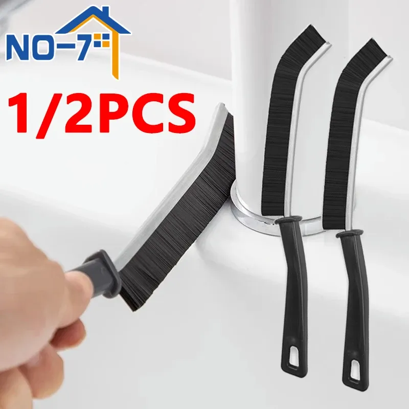 Brosse de nettoyage pour joints et coins, en microfibre, outil de nettoyage pour cuisine et salle de bains - Image 1