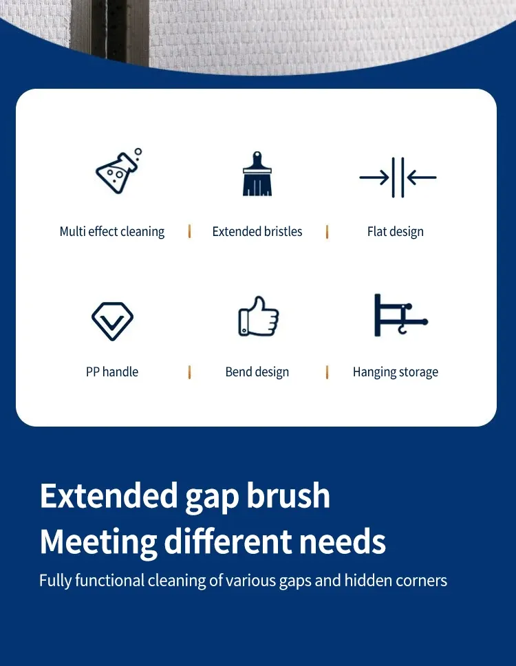 Brosse de nettoyage en microfibre en situation d'utilisation