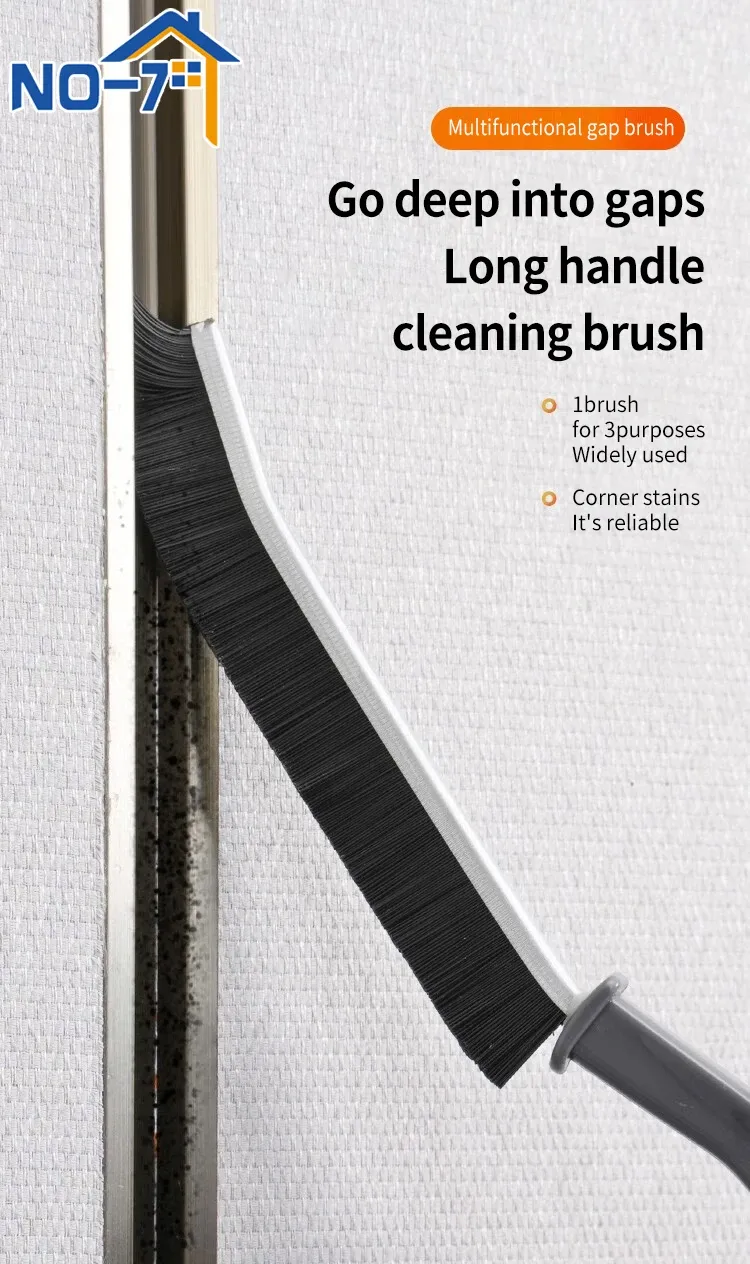Brosse de nettoyage pour coins à couture fine, vue détaillée