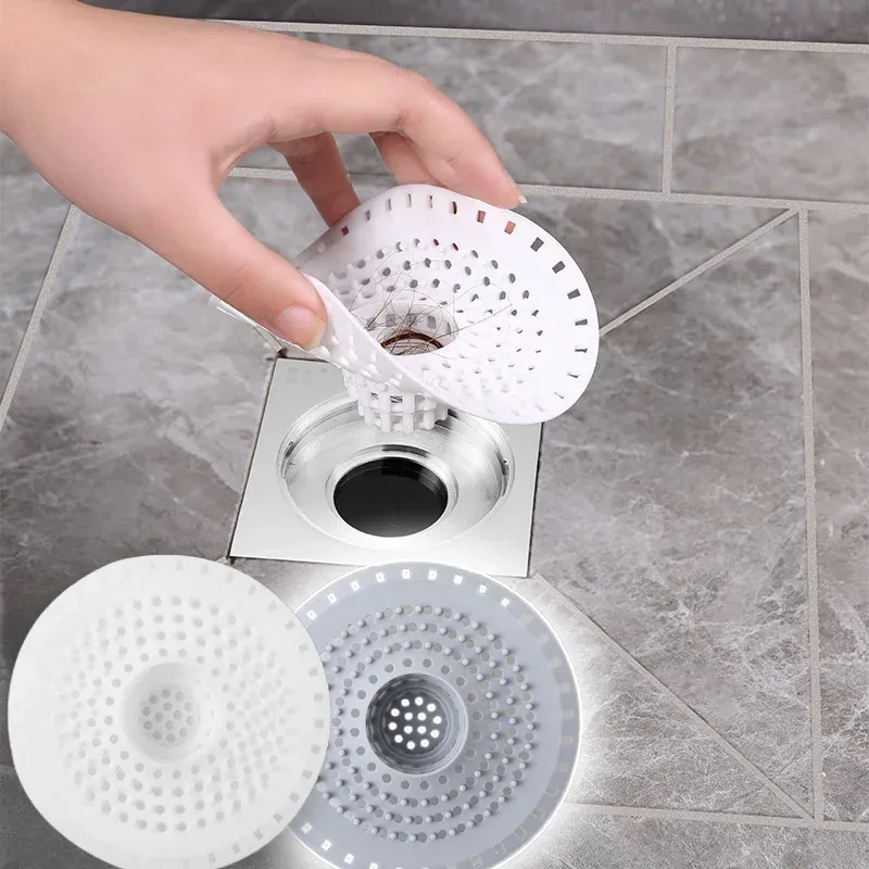 Filtre d'évier de cuisine, filtre de sol de douche domestique, filtre de vidange en silicone, passoire d'évier, collecteur de cheveux pour accessoires de salle de bain - Image 1
