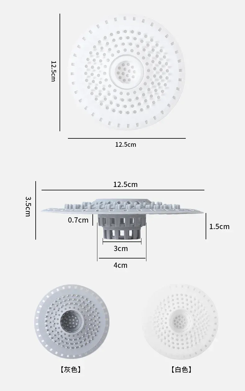 Filtre d'évacuation élégant pour évier et douche