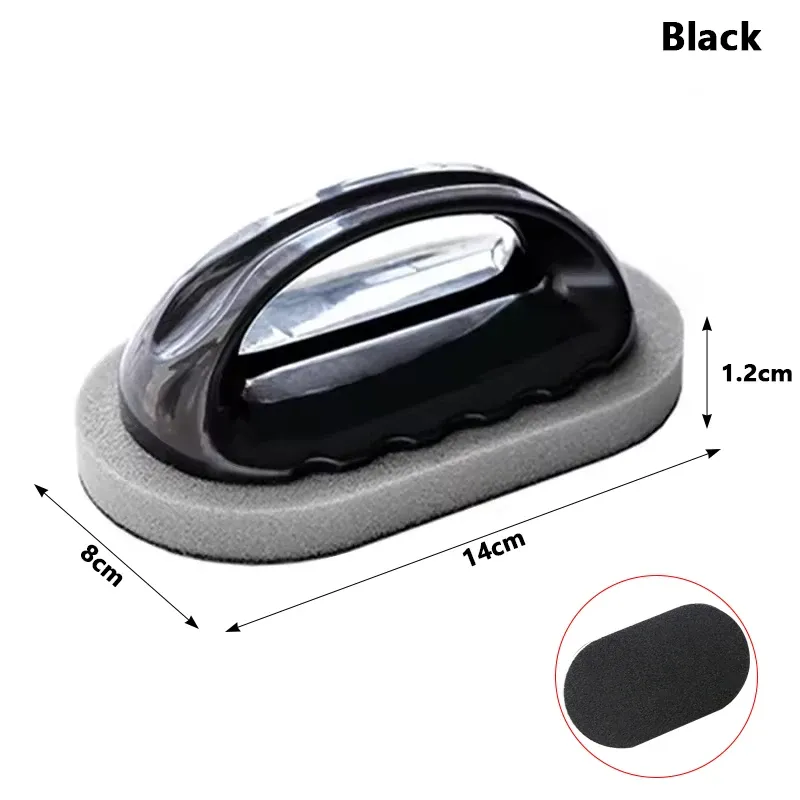 Éponge magique à l'émeri avec brosse, nettoyeur multi-usages pour cuisine et salle de bain, élimine la rouille et les traces tenaces, outil de nettoyage avec poignée 7