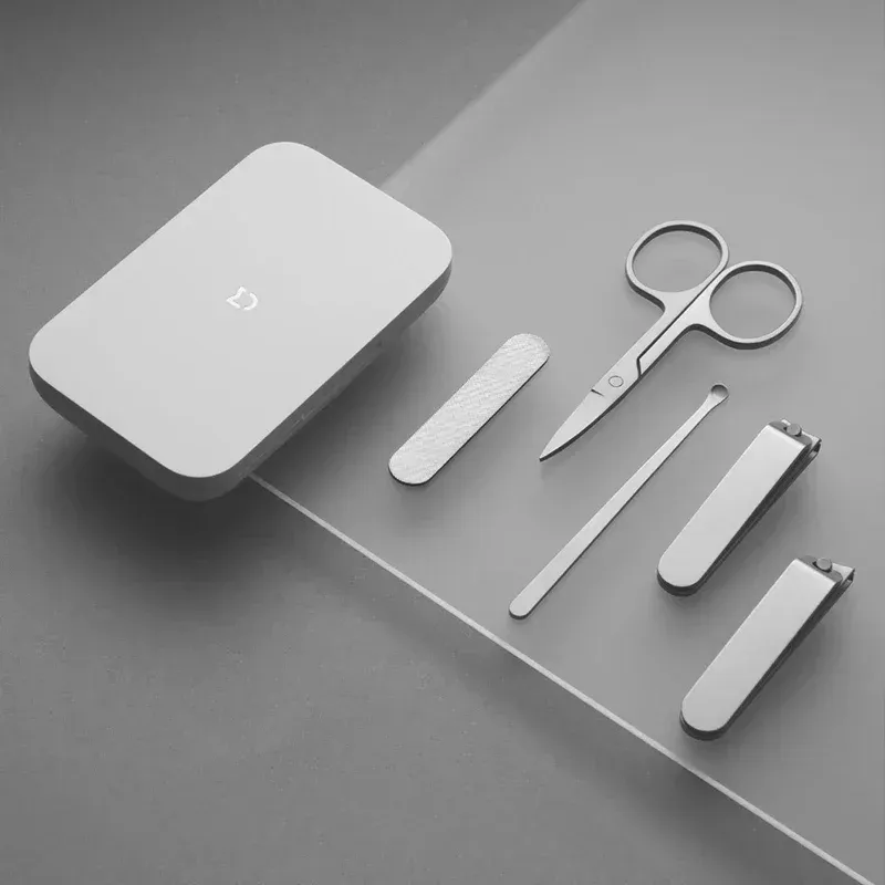 Ensemble Mijia 5 pièces pour soin des pieds et des mains : coupe-ongles, lime à ongles et cure-oreilles 2