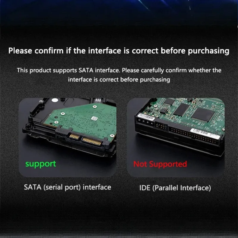 Câble adaptateur SATA vers USB 3.0 / 2.0 / Type-C pour disque dur HDD/SSD 2,5 pouces 4