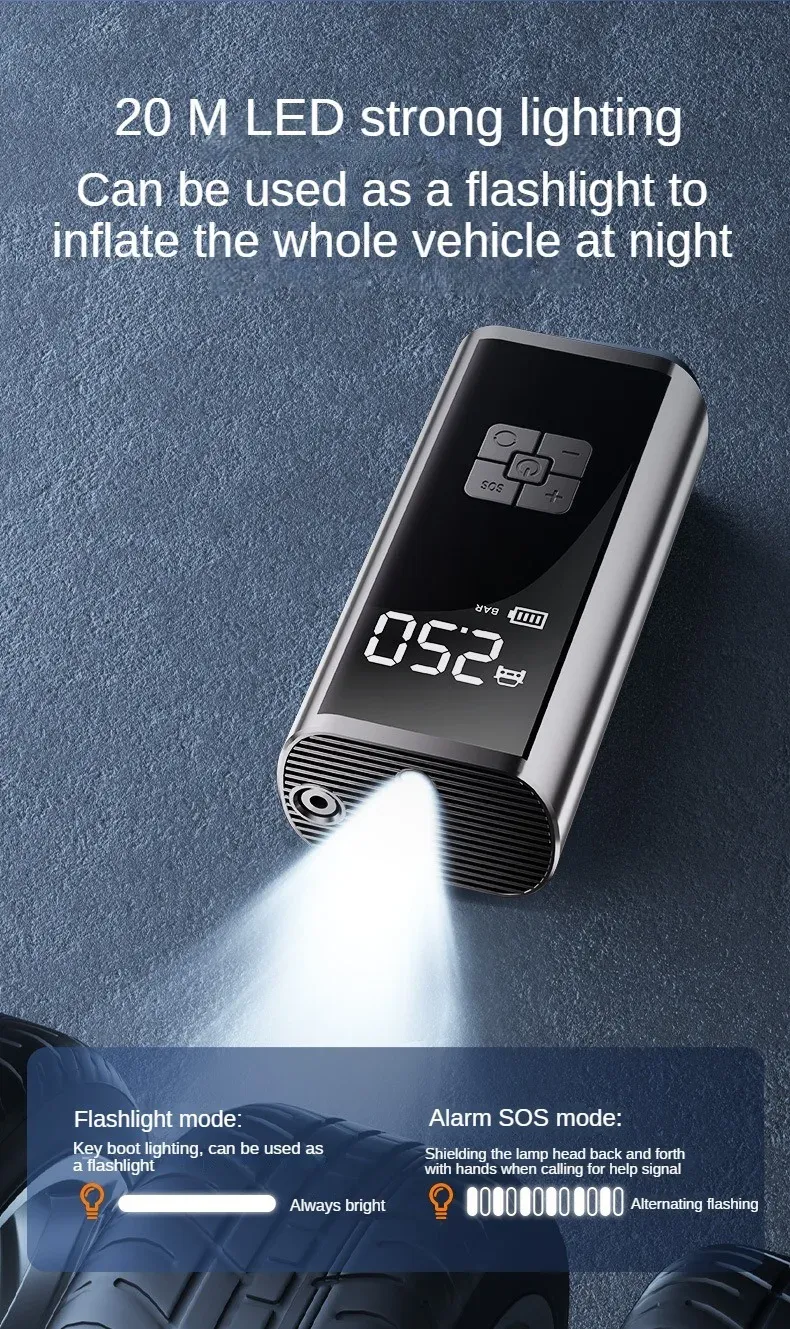 Compresseur d'air portable, finitions soignées