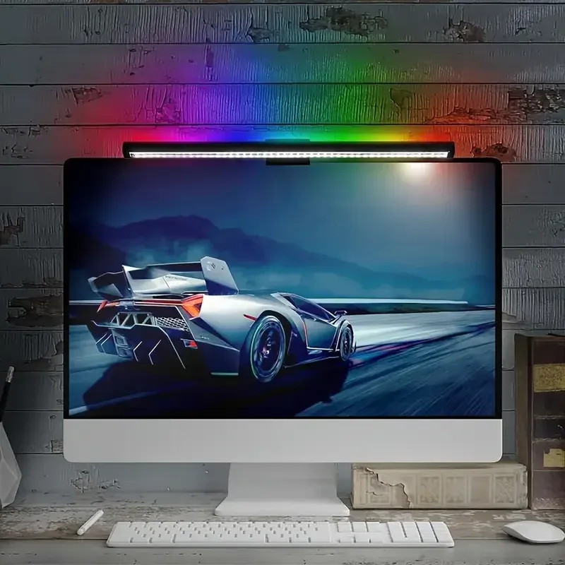 Barre lumineuse RGB LED pour écran d'ordinateur, éclairage d'ambiance à intensité variable 3