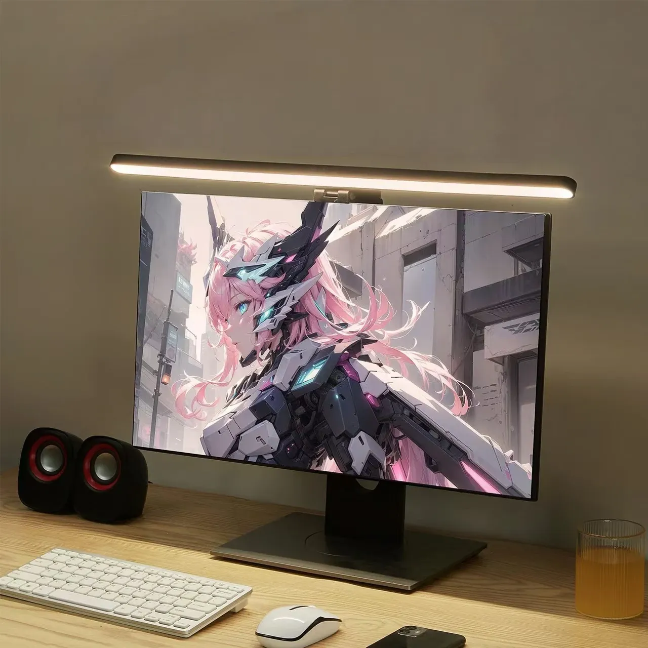 Barre lumineuse RGB LED pour écran d'ordinateur, éclairage d'ambiance à intensité variable