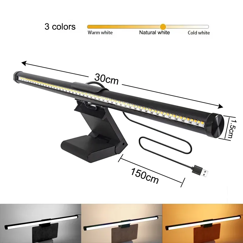 Barre lumineuse RGB LED pour écran d'ordinateur, éclairage d'ambiance à intensité variable 7