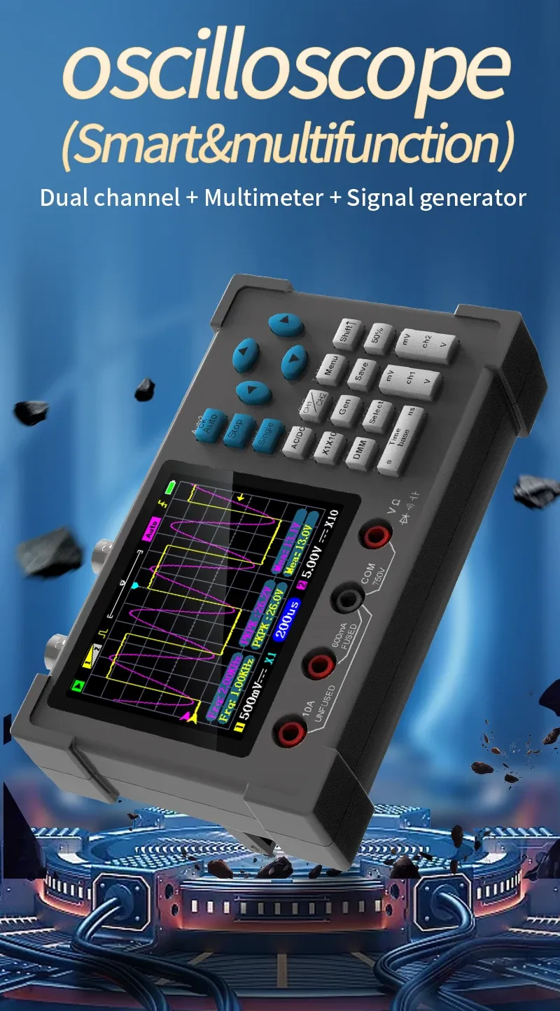 Vue d'ensemble de l'oscilloscope ZEEWEII DSO3D12