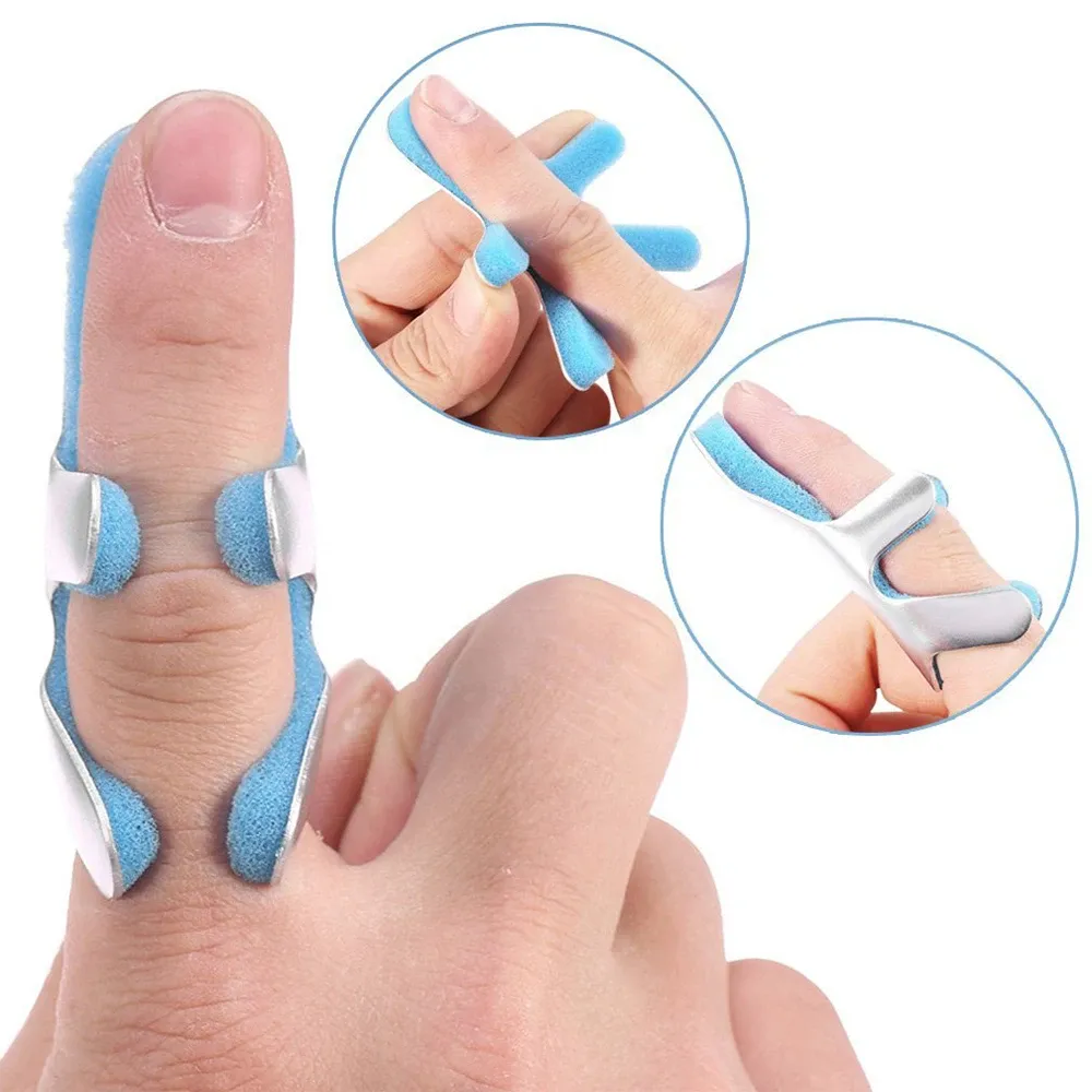 Tcare – Attelle médicale pour doigt en aluminium, correcteur de posture et protection des doigts, ceinture de récupération de blessures 2