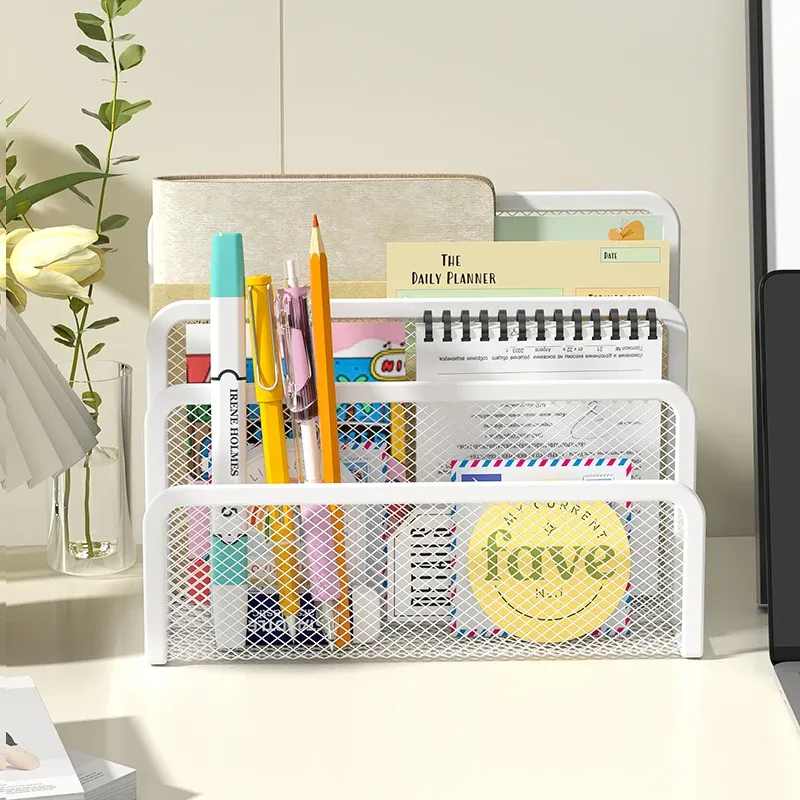 Organisateur de courrier de bureau, petit porte-documents, range-lettres en mailles métalliques, classeur à documents pour archives et dossiers 2