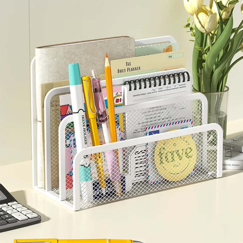 Organisateur de courrier de bureau, petit porte-documents, range-lettres en mailles métalliques, classeur à documents pour archives et dossiers 5