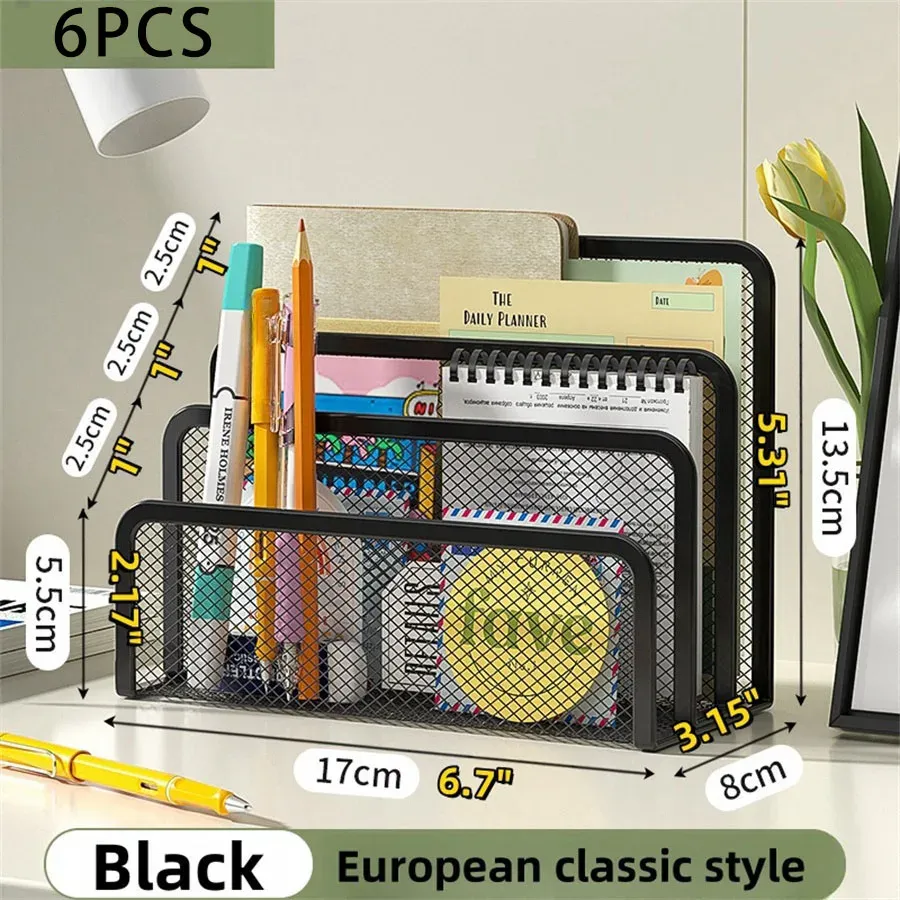 Organisateur de courrier de bureau, petit porte-documents, range-lettres en mailles métalliques, classeur à documents pour archives et dossiers 14