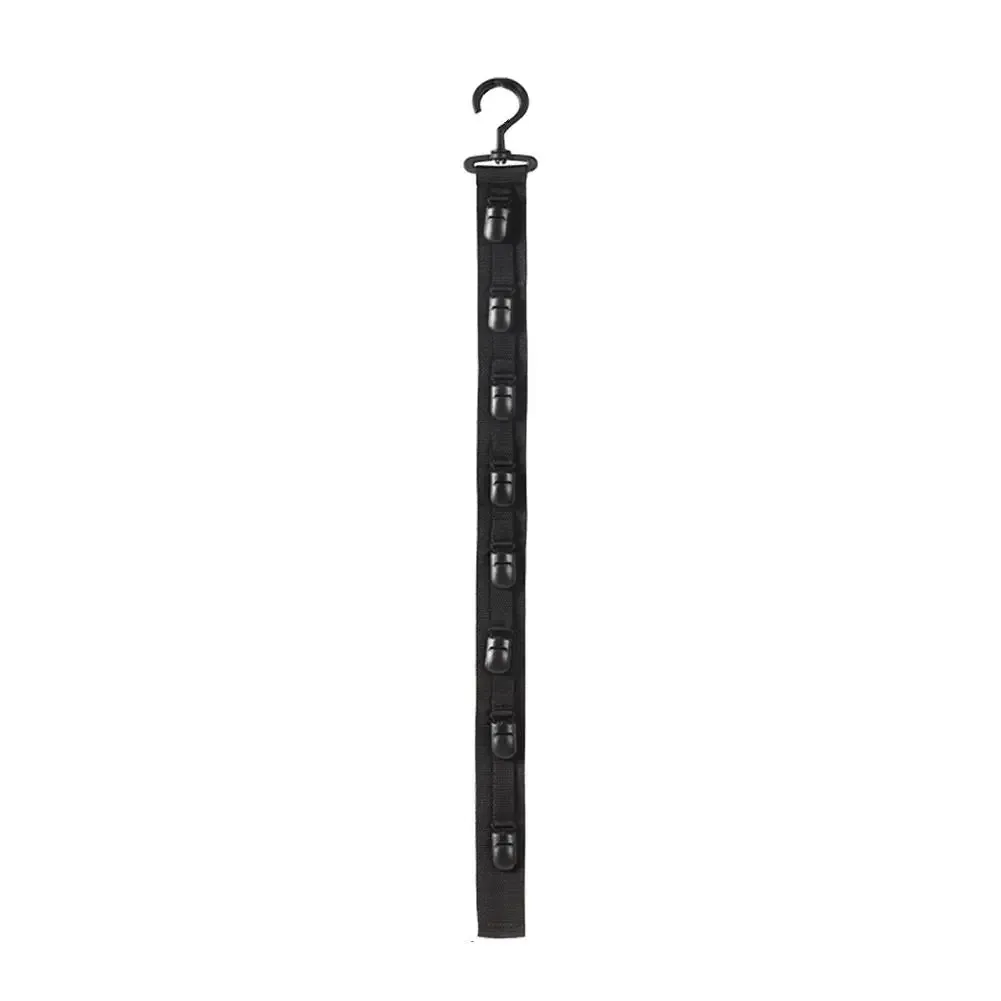 Porte-chapeaux suspendu pour armoire avec pinces de rangement, organisateur et présentoir pour casquettes de baseball, pour porte de placard et chambre 7