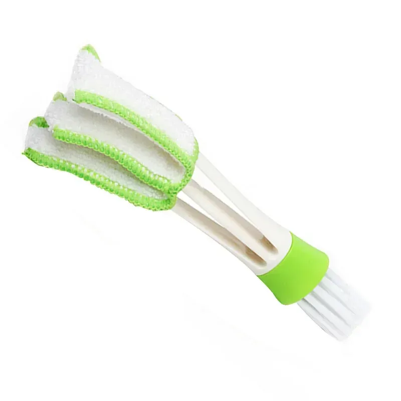 Brosse d'aération de climatisation de voiture, nettoyant de grille de ventilation en microfibre, plumeau pour stores automobiles, brosse à livres de voiture, accessoires d'intérieur 6