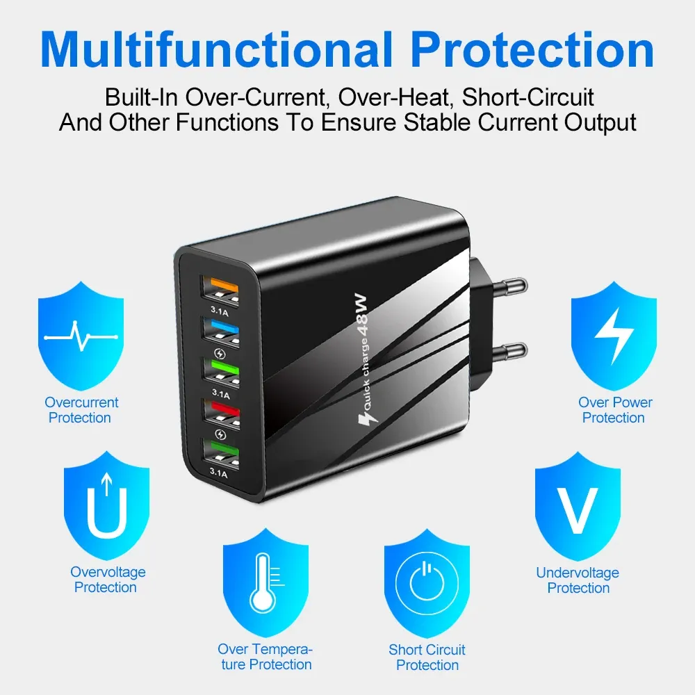 Détail du design du chargeur USB