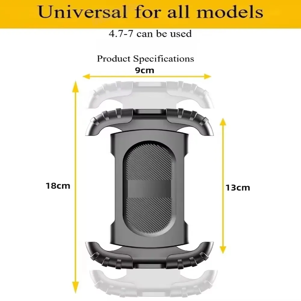 Support de téléphone universel rotatif à 360° pour moto, VTT et vélo de route, stable et réglable 6