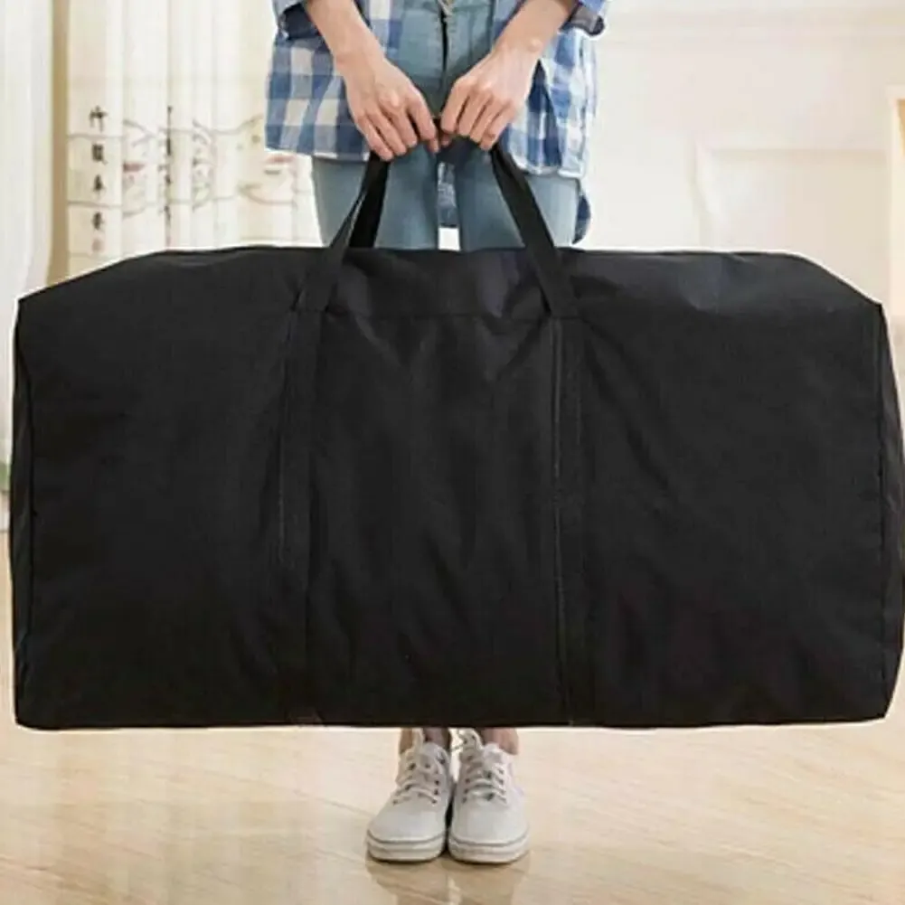 Sac de voyage pliable grande capacité, sac de rangement pour vêtements, sac week-end en Oxford fin et portable - Image 1