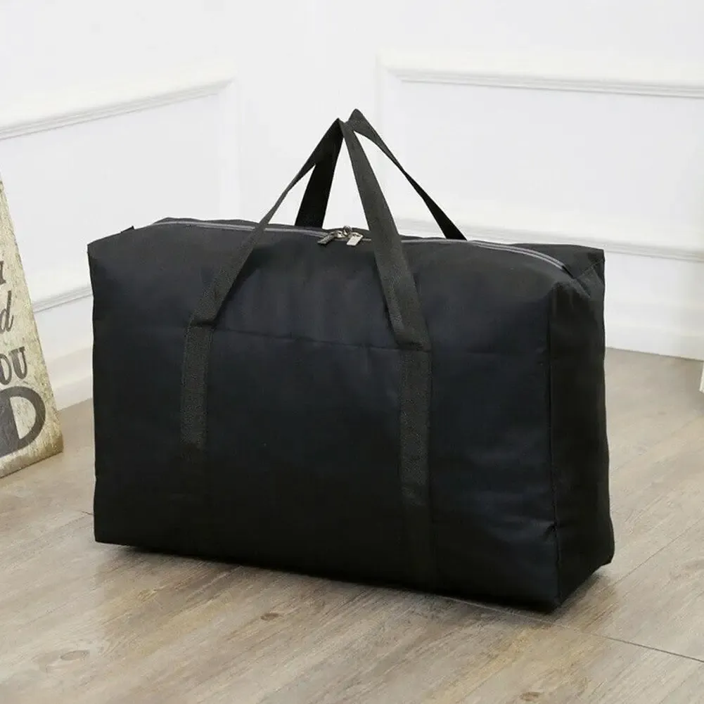 Sac de voyage pliable grande capacité, sac de rangement pour vêtements, sac week-end en Oxford fin et portable 6