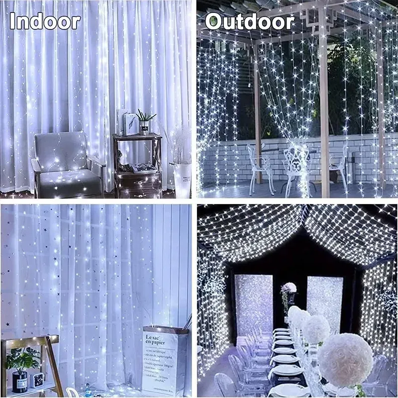 Détail des diodes LED du rideau lumineux