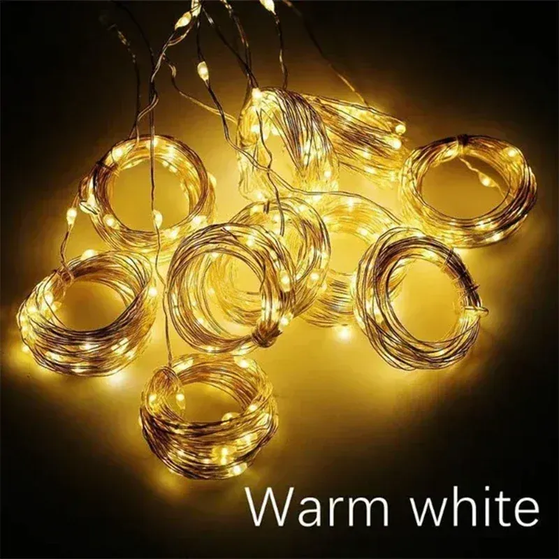Guirlande lumineuse LED USB pour décoration de jardin, 3 m, 8 modes d'éclairage 7