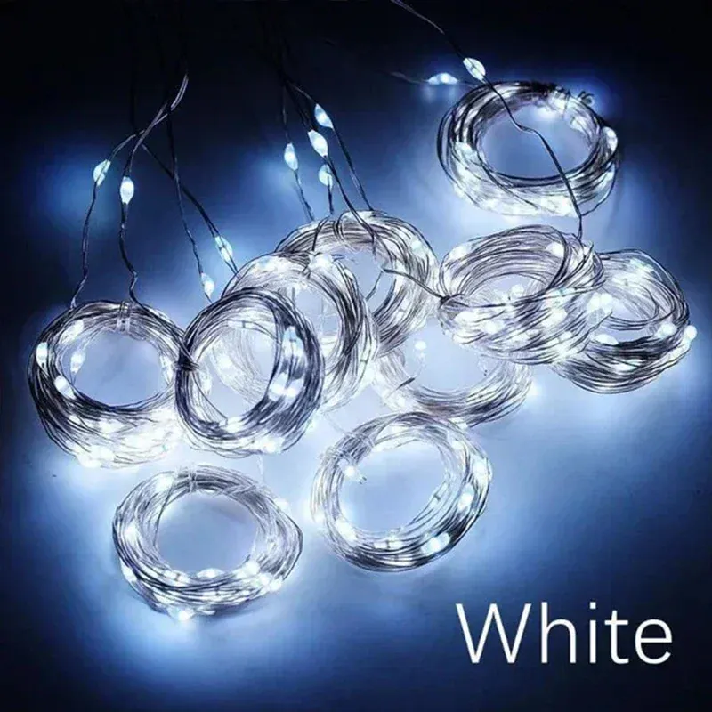 Guirlande lumineuse LED USB pour décoration de jardin, 3 m, 8 modes d'éclairage 8