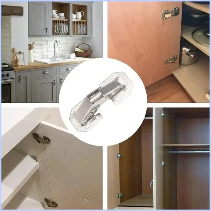 Ce titre est déjà en français. Voici une version nettoyée, sans mots-clés superflus :

Charnière d'armoire à 90 degrés à fermeture amortie, sans perçage, lot de 2, 4 ou 10 pièces 6