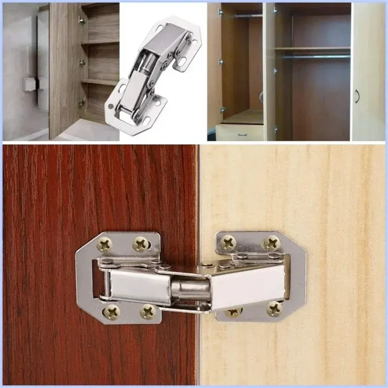 Charnière d'armoire de cuisine en situation