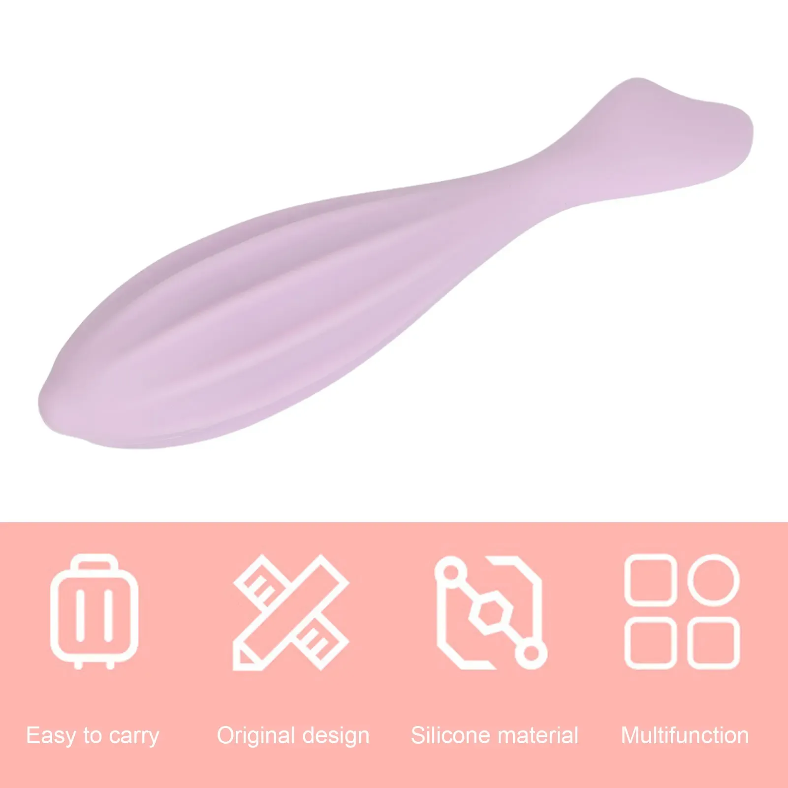 Rouleau de massage facial en silicone, masseur manuel musculaire, outil de relâchement des points profonds 4
