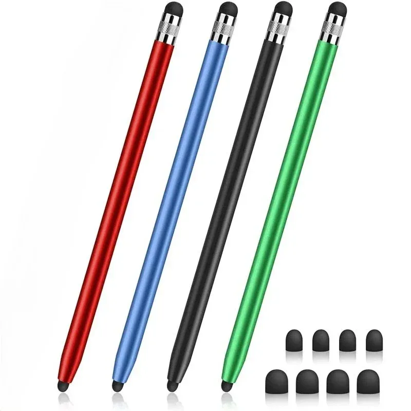 Stylet capacitif universel pour tablette, embout double en silicone, compatible iPad, Android, Samsung, Huawei, Lenovo et smartphones