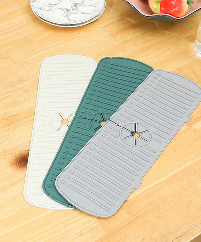 Tapis d'égouttement en silicone, détail de finition