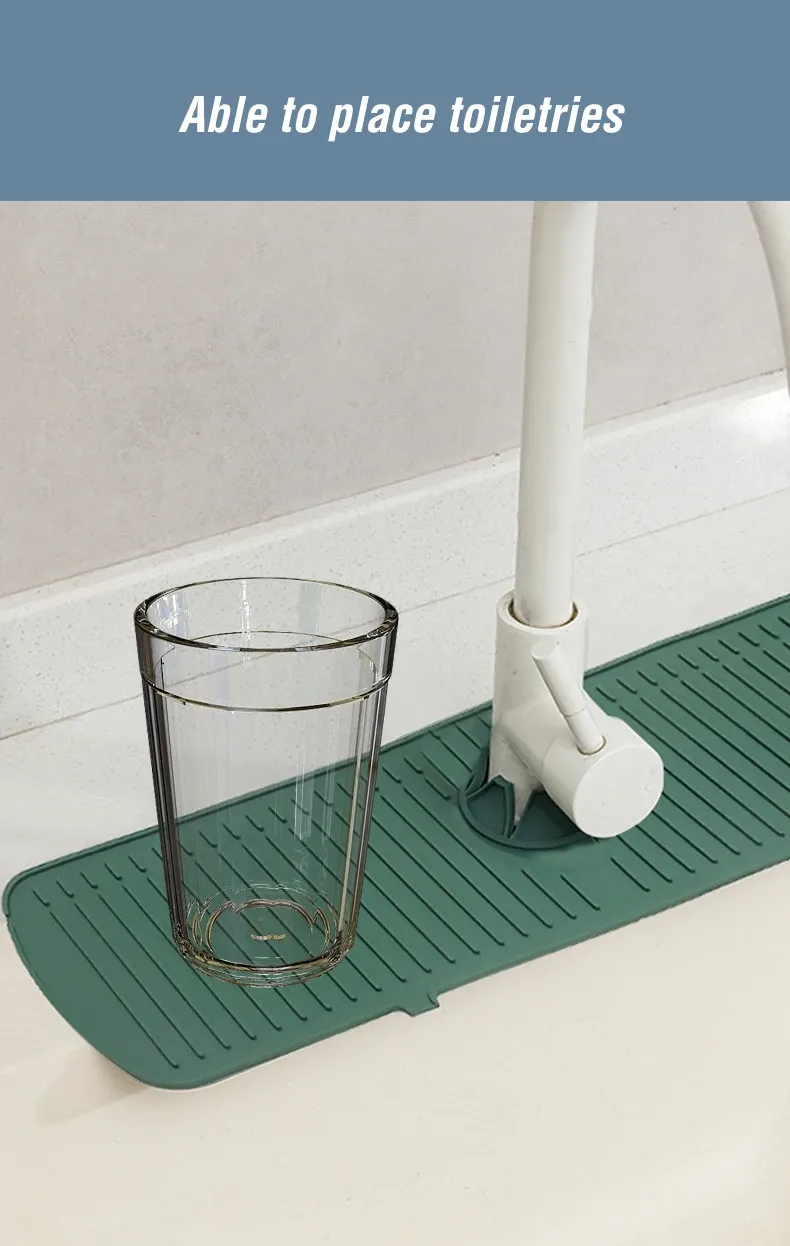 Tapis d'égouttement en silicone, ambiance cuisine