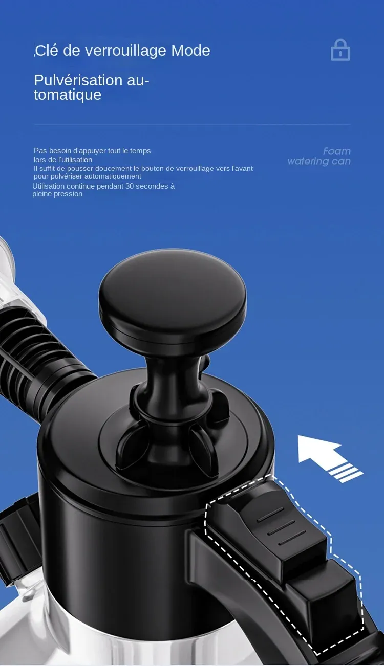 Détail de la gâchette et du système de pulvérisation