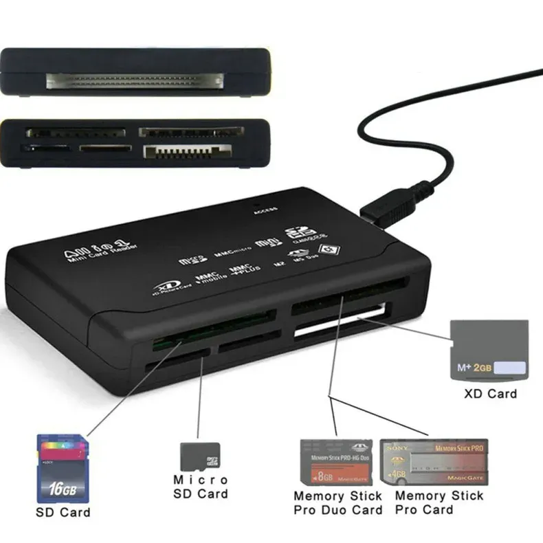 Mini lecteur de carte mémoire multifonctionnel