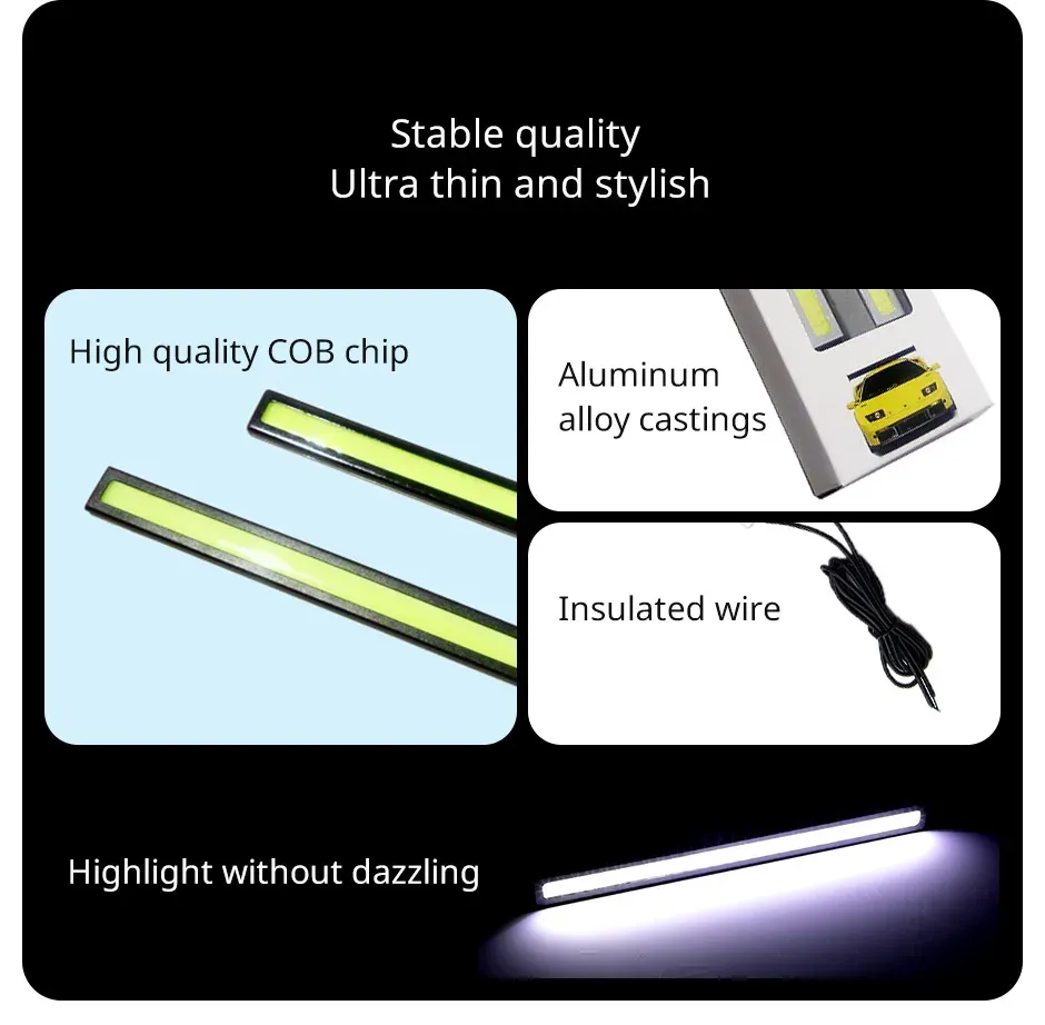 Bandeau LED COB universel étanche en situation