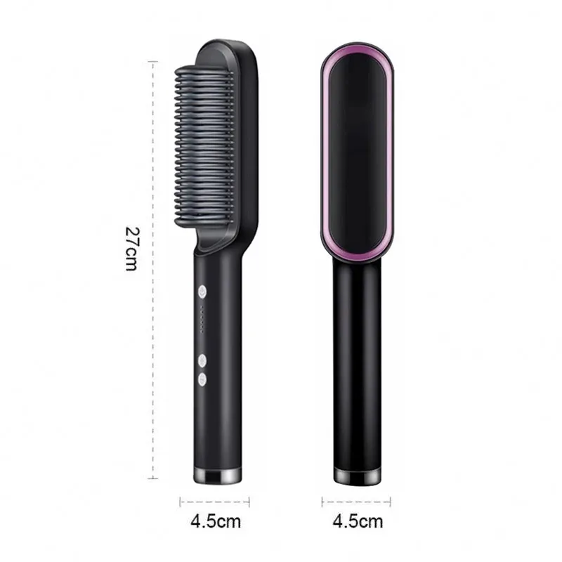 Sèche-cheveux brosse soufflante rapide avec peigne et fer à friser 4