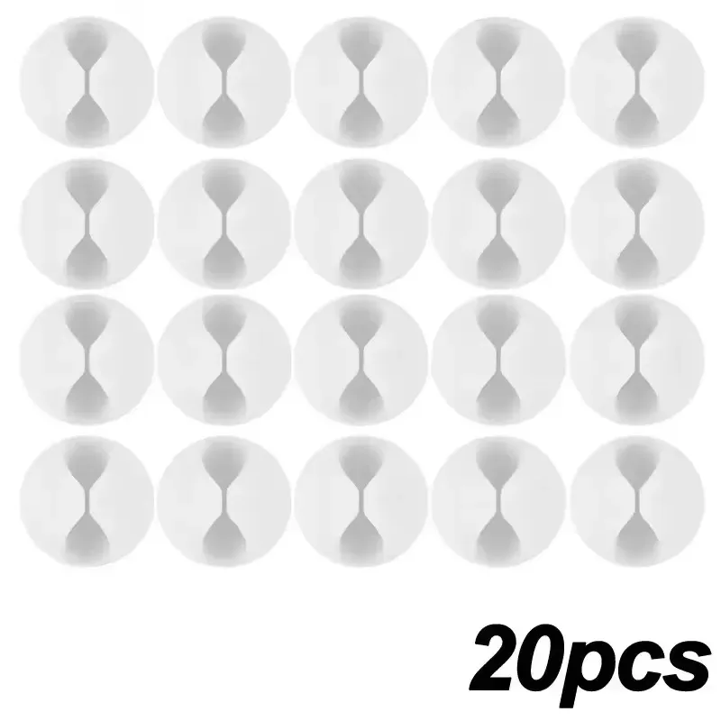 Mini organisateur de câbles, lot de 5 ou 50 pièces, clips de rangement pour câbles USB, pour le bureau, la maison et la voiture 13