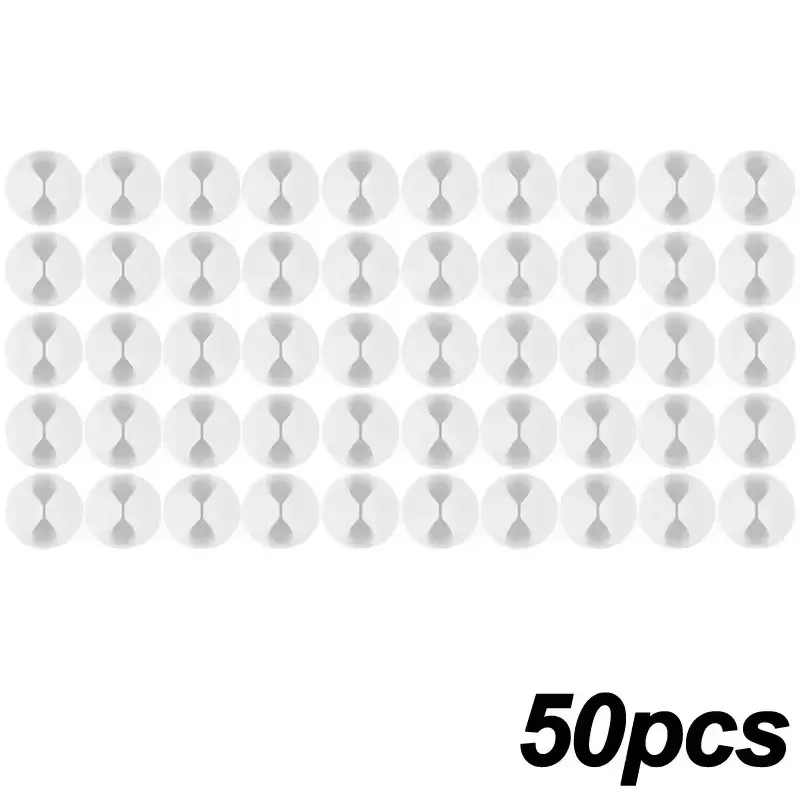 Mini organisateur de câbles, lot de 5 ou 50 pièces, clips de rangement pour câbles USB, pour le bureau, la maison et la voiture 8