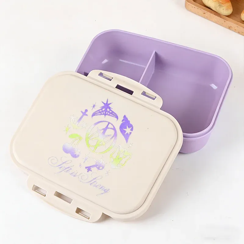 Boîte à lunch Bento Katseye, design Kpop, contenant de rangement alimentaire pour l'école et les pique-niques 3