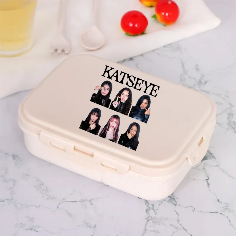 Boîte à lunch Katseye, vue rapprochée