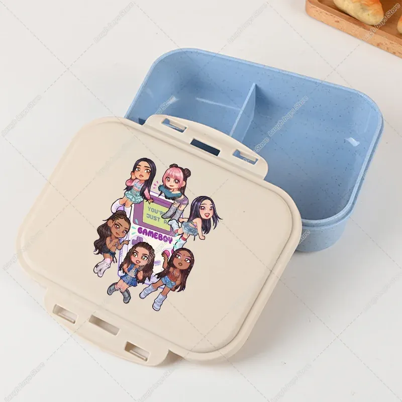 Boîte à lunch Bento Katseye, design Kpop, contenant de rangement alimentaire pour l'école et les pique-niques 22