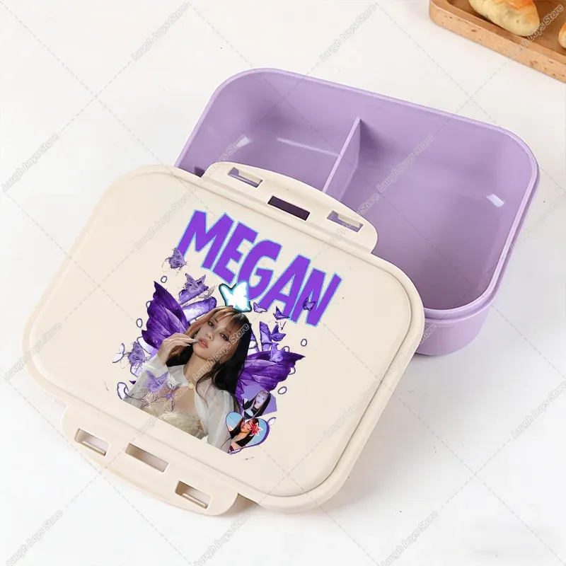 Boîte à lunch Bento Katseye, design Kpop, contenant de rangement alimentaire pour l'école et les pique-niques 20